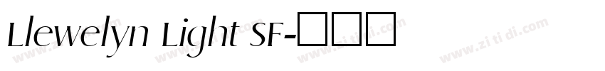 Llewelyn Light SF字体转换